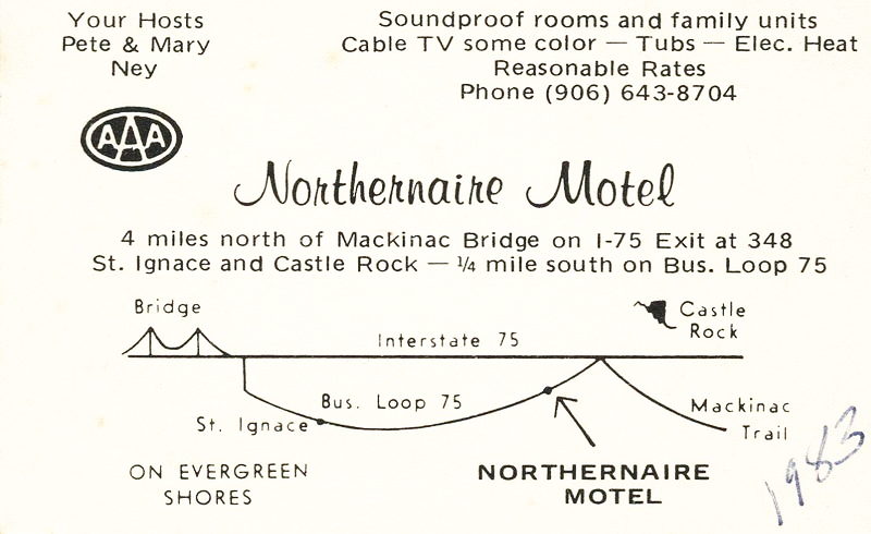 Cedars Motel (Northernaire Motel) - Vintage Postcard (newer photo)